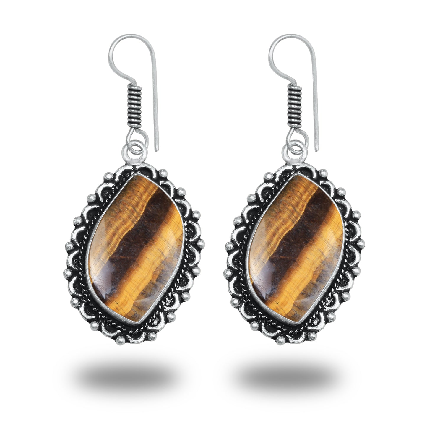 Boucles d'oreilles bohèmes en cristal pour femme - Plaqué argent, design, chic, assorties et en gros