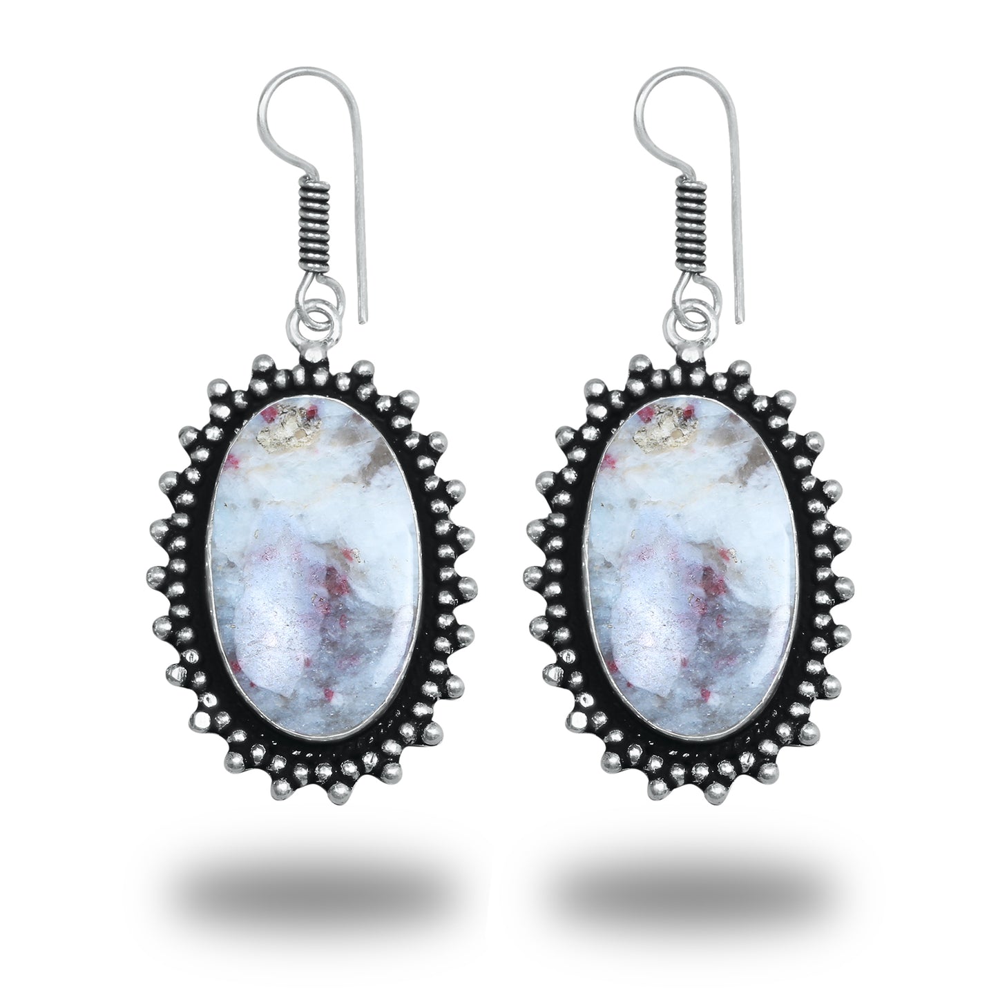 Boucles d'oreilles bohèmes en cristal pour femme - Plaqué argent, design, chic, assorties et en gros