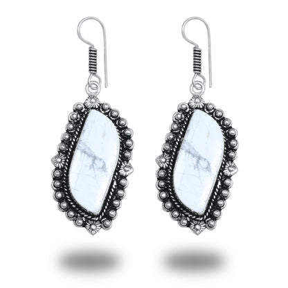 Boucles d'oreilles bohèmes en cristal pour femme - Plaqué argent, design, chic, assorties et en gros