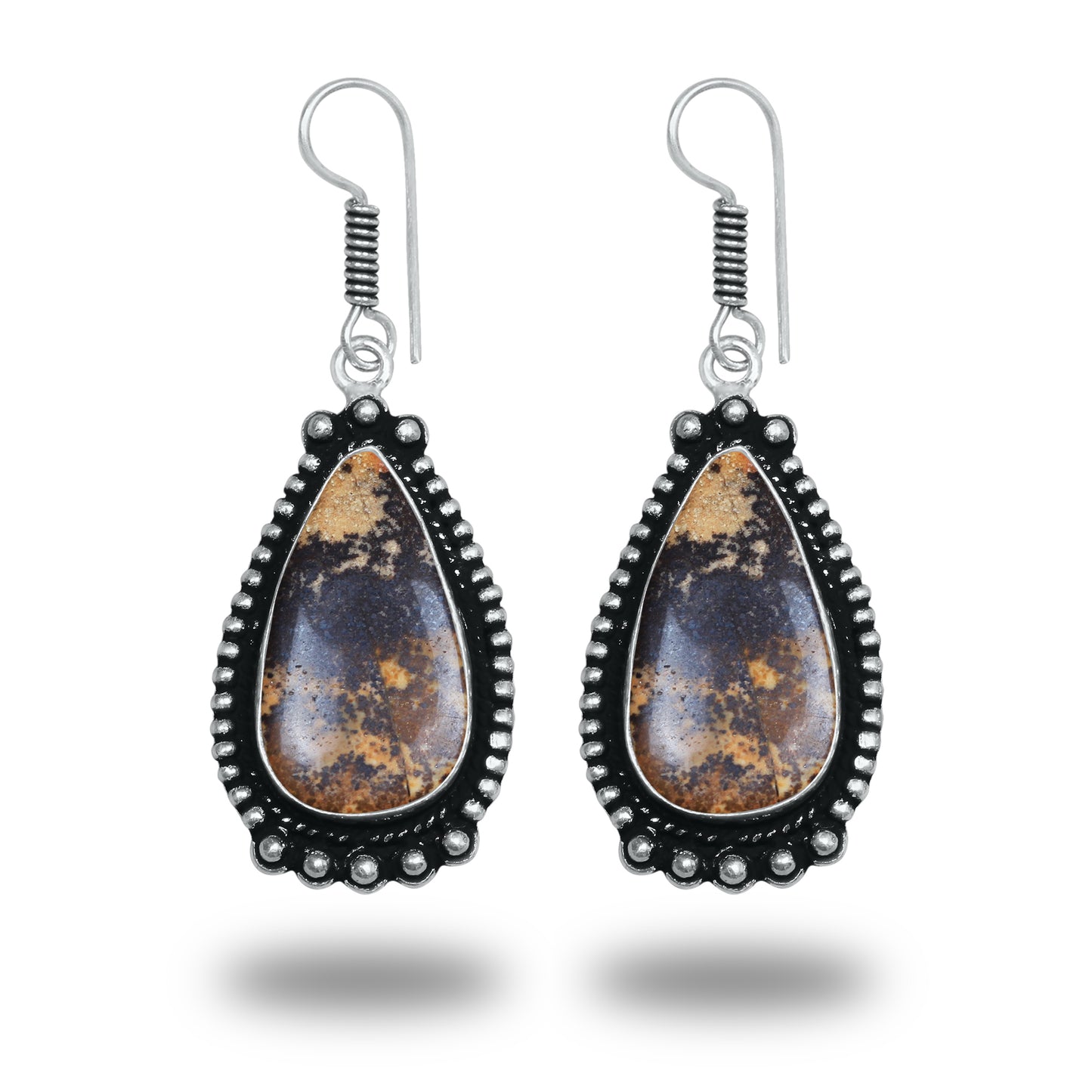 Boucles d'oreilles bohèmes en cristal pour femme - Plaqué argent, design, chic, assorties et en gros