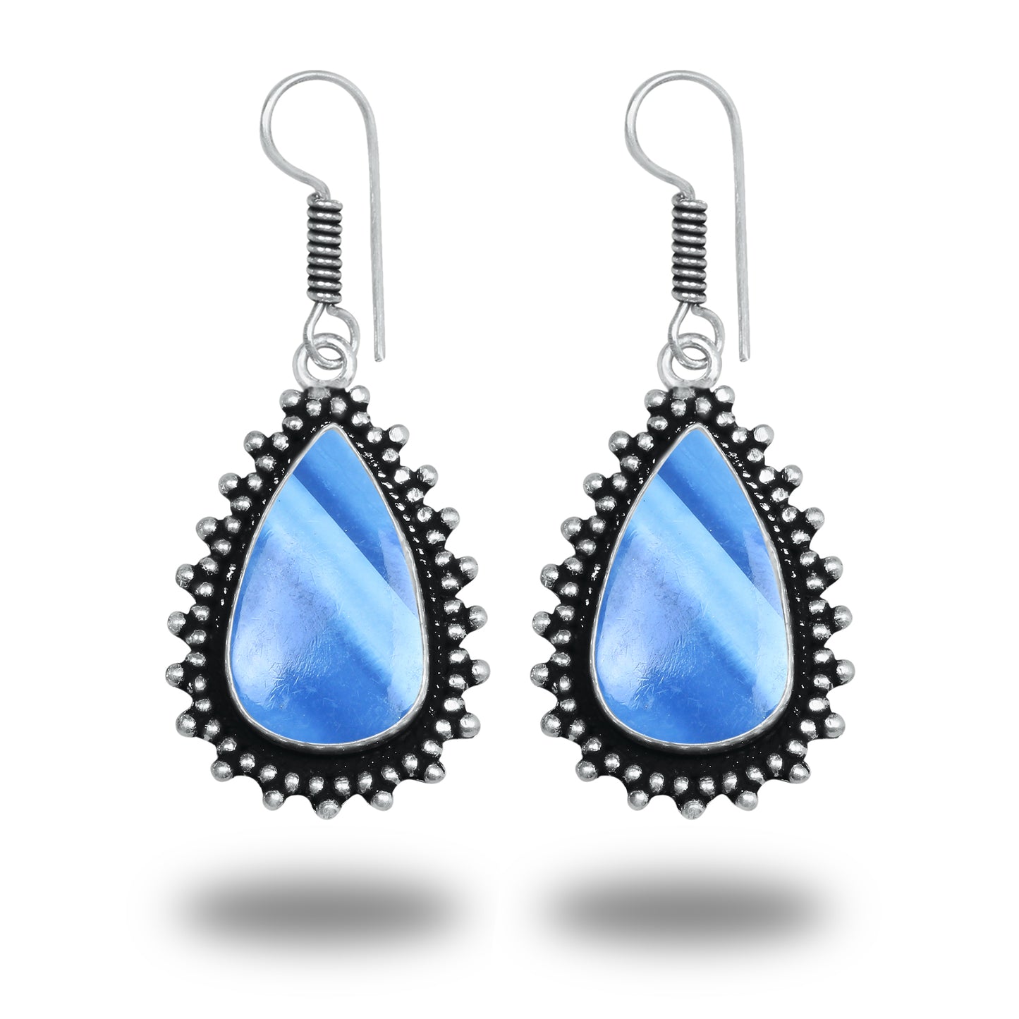 Boucles d'oreilles bohèmes en cristal pour femme - Plaqué argent, design, chic, assorties et en gros