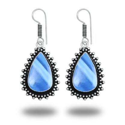Boucles d'oreilles bohèmes en cristal pour femme - Plaqué argent, design, chic, assorties et en gros