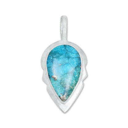 Pendentifs en pierres précieuses amazonites faits à la main - Qualité AAA, laiton plaqué argent, formes assorties