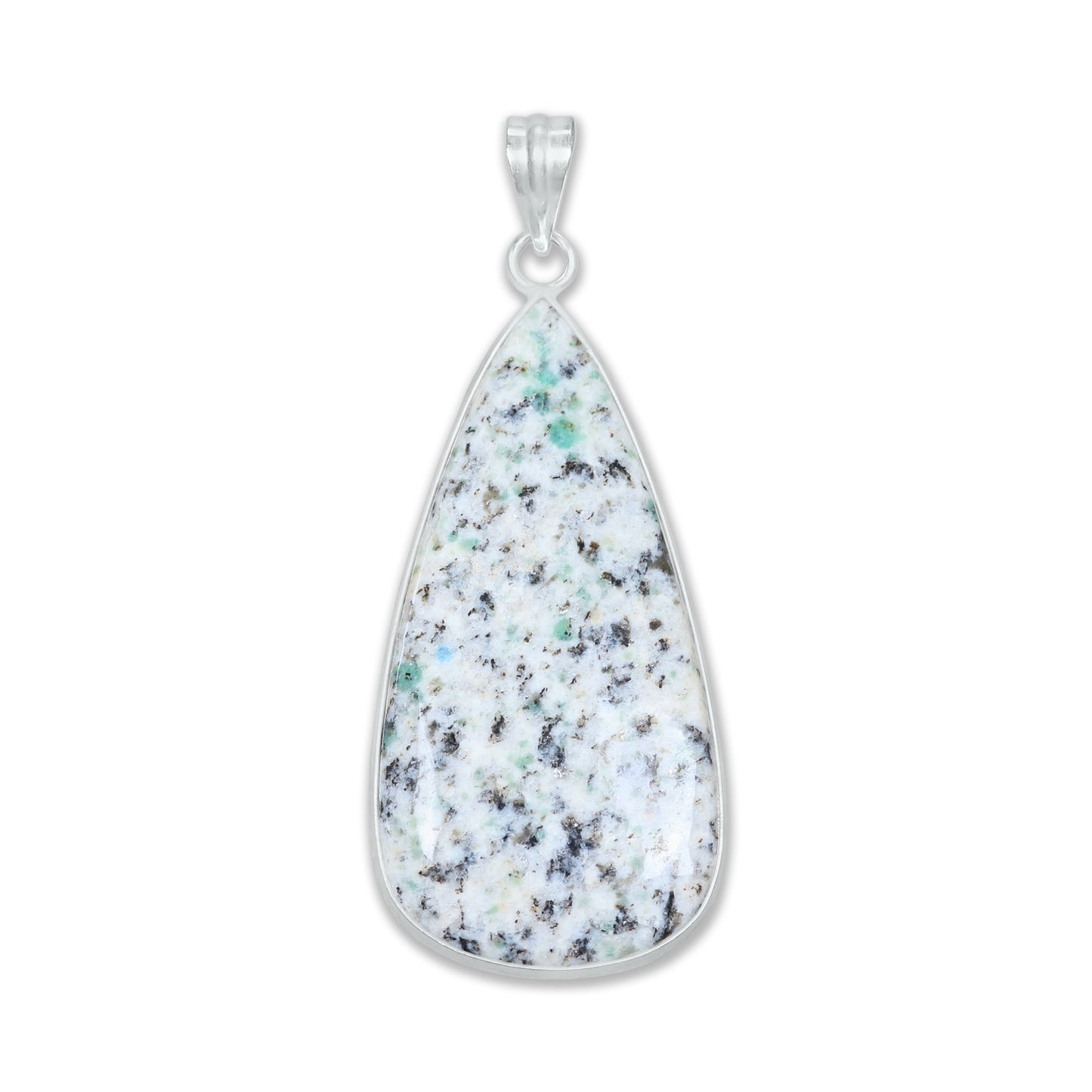 Pendentifs en pierres précieuses amazonites faits à la main - Qualité AAA, laiton plaqué argent, formes assorties