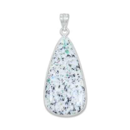Pendentifs en pierres précieuses amazonites faits à la main - Qualité AAA, laiton plaqué argent, formes assorties