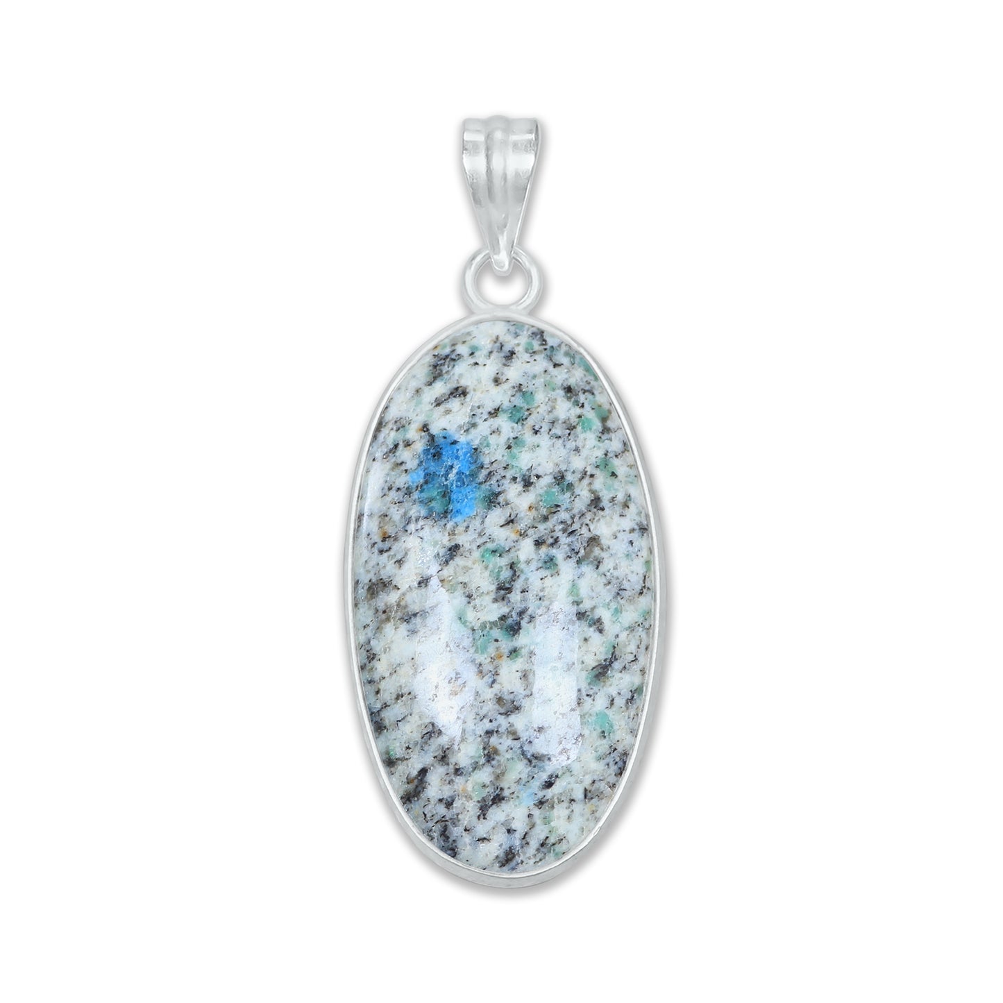 Pendentifs en pierres précieuses amazonites faits à la main - Qualité AAA, laiton plaqué argent, formes assorties