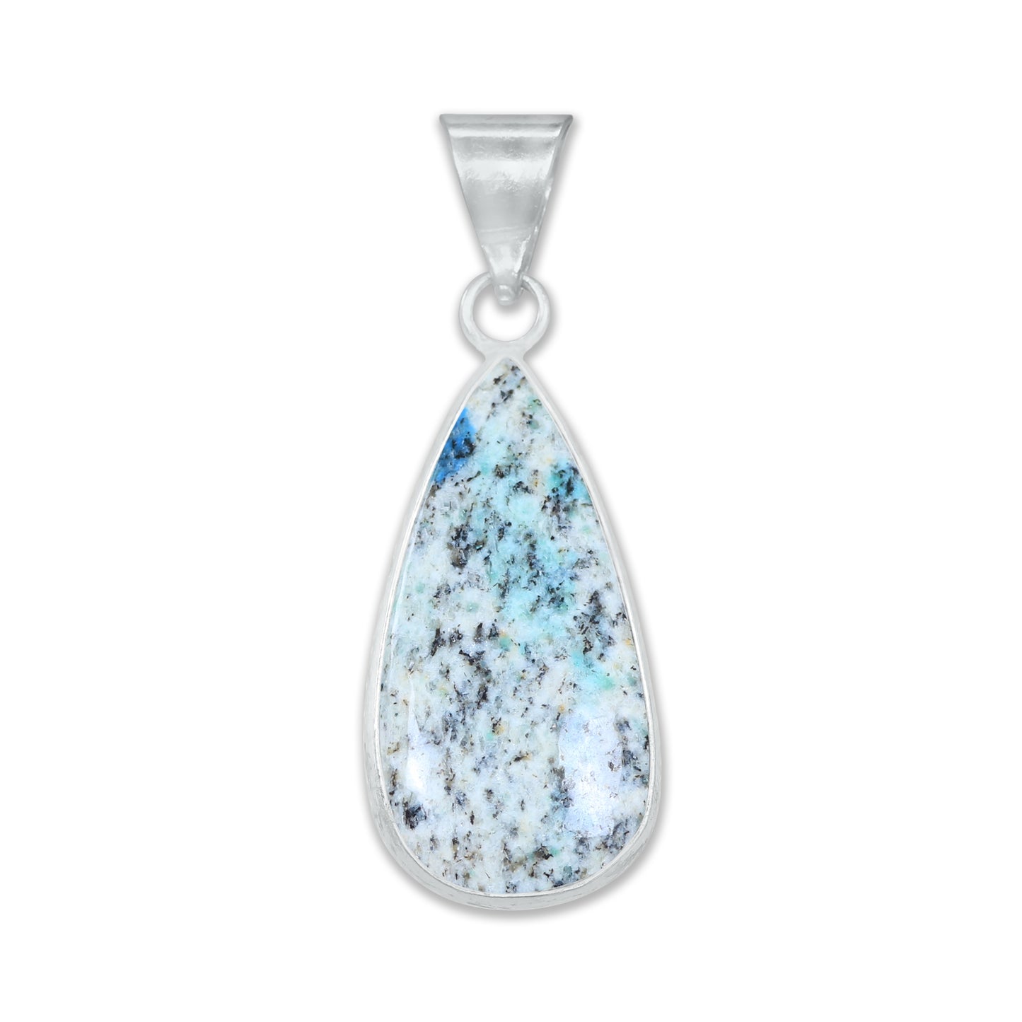 Pendentifs en pierres précieuses amazonites faits à la main - Qualité AAA, laiton plaqué argent, formes assorties