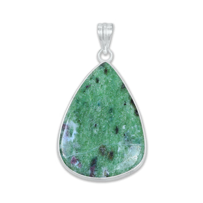 Pendentifs en pierres précieuses amazonites faits à la main - Qualité AAA, laiton plaqué argent, formes assorties