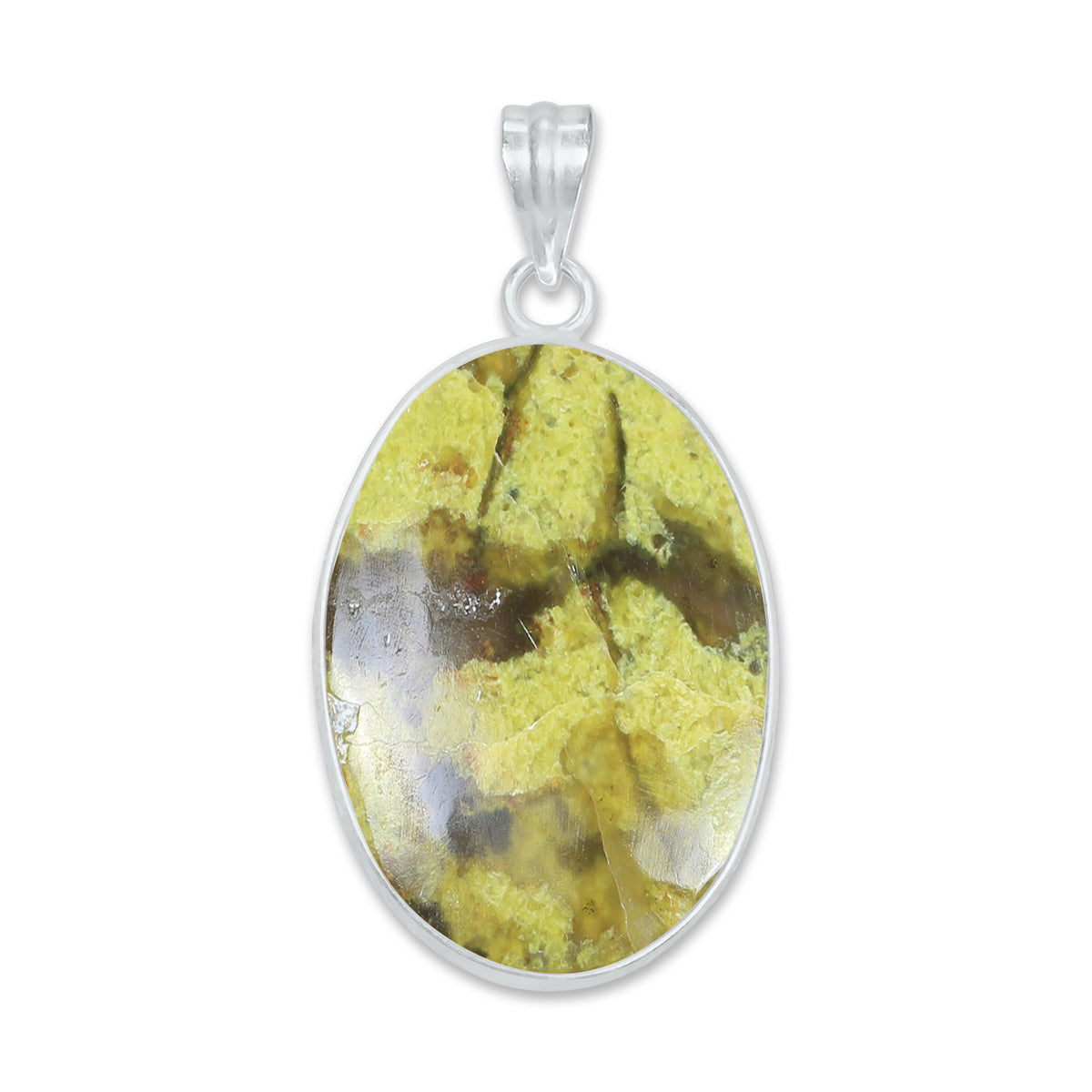 Natural Green Opal Pendants - Handmade Minimalist Jewelry, Brass, Silver Plating