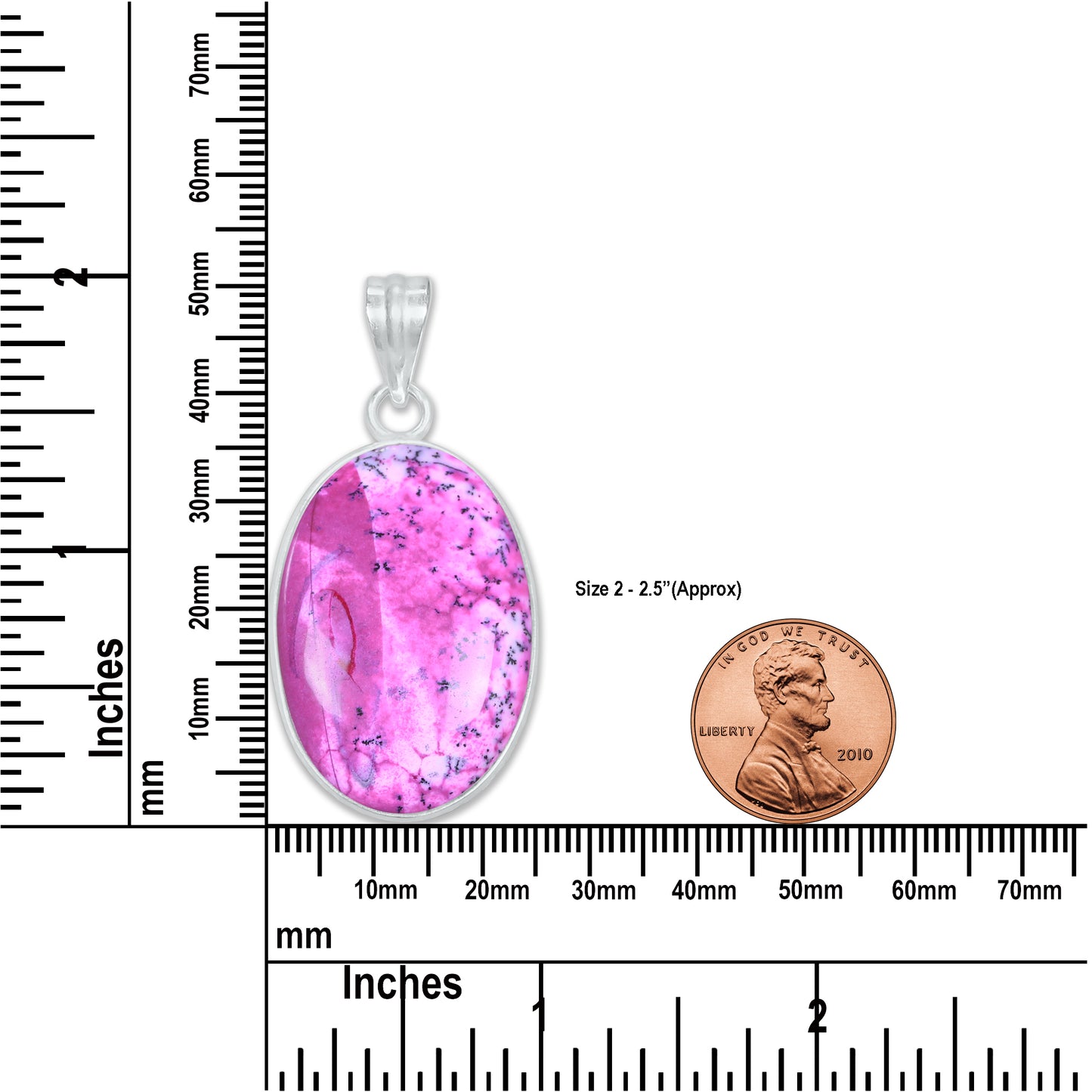 Halskette mit natürlichem Dendriten-Opal-Anhänger, lila Dendriten-Opal-Kristall, handgefertigte Lünetten-Anhänger-Halskette für Frauen