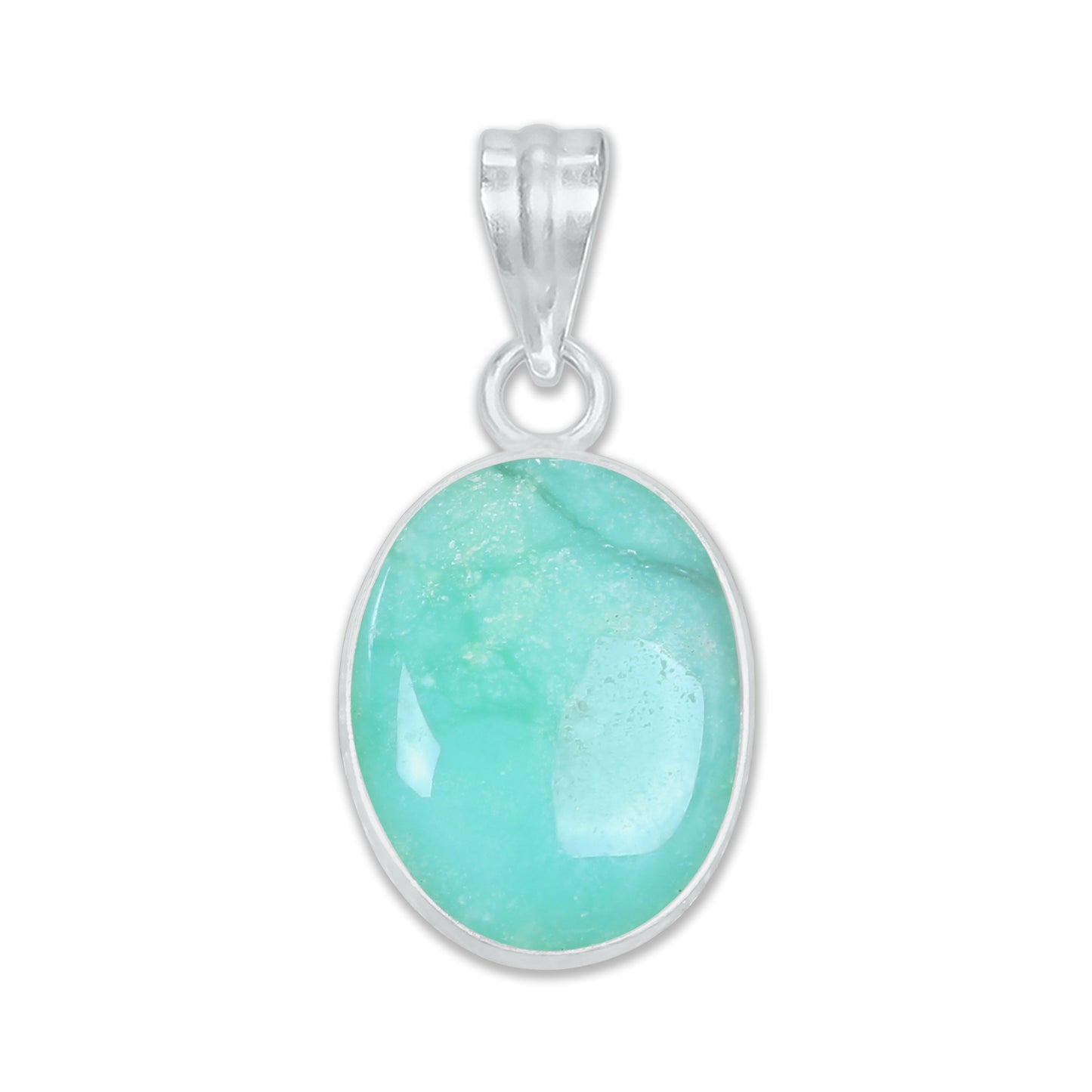 Chrysoprase Dainty Minimalist Pendants -  Handmade, Silver-Plated Brass, Wholesale