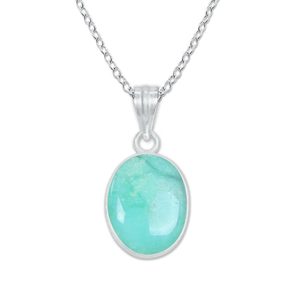 Chrysoprase Dainty Minimalist Pendants -  Handmade, Silver-Plated Brass, Wholesale