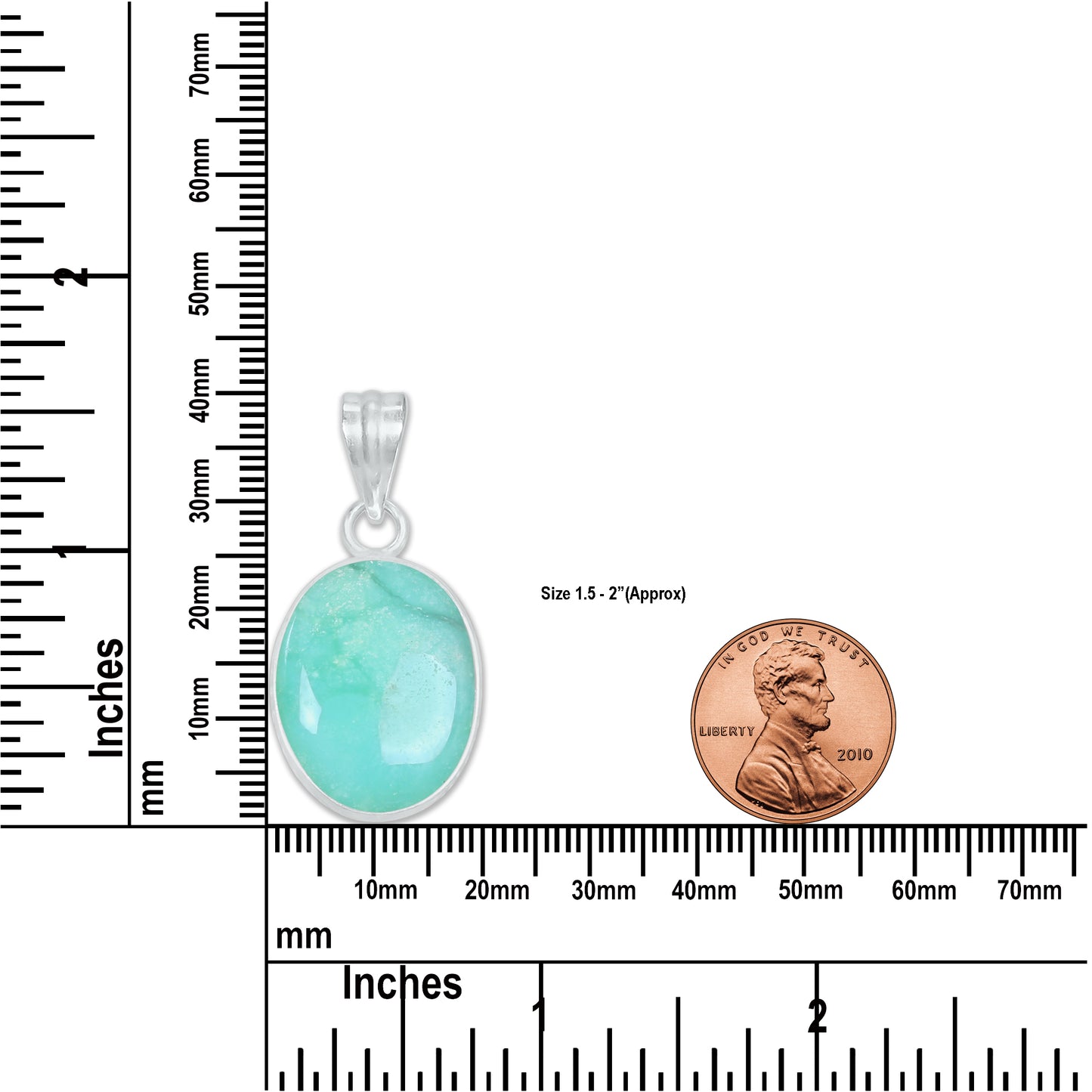 Chrysoprase Dainty Minimalist Pendants -  Handmade, Silver-Plated Brass, Wholesale
