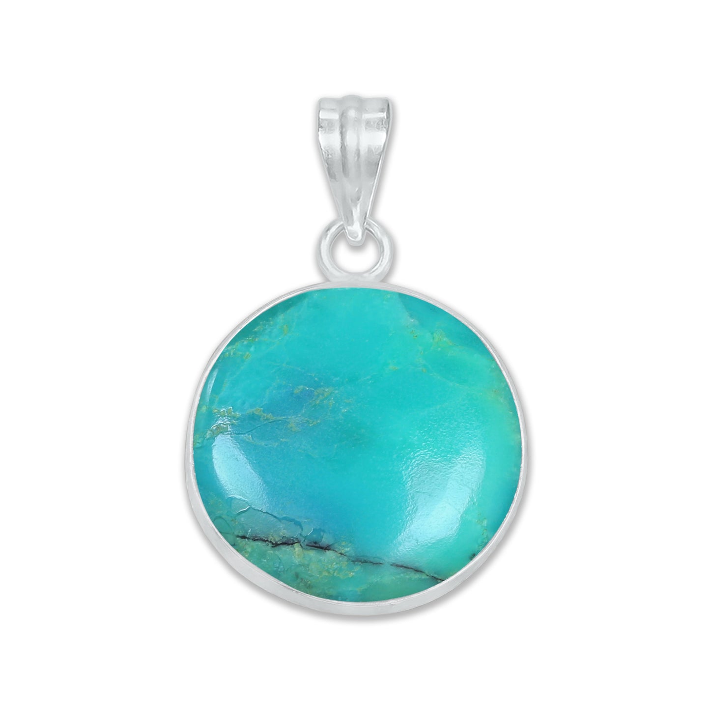 Chrysoprase Dainty Minimalist Pendants -  Handmade, Silver-Plated Brass, Wholesale