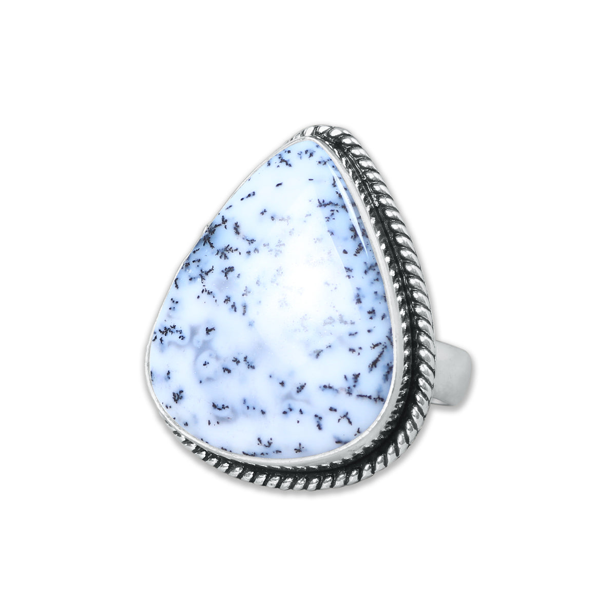 Dendrite Opal Rings – Silver-Plated, Handmade, Fern-Pattern Boho Designs (US Sizes 6–10, Non-Adjustable) | Wholesale