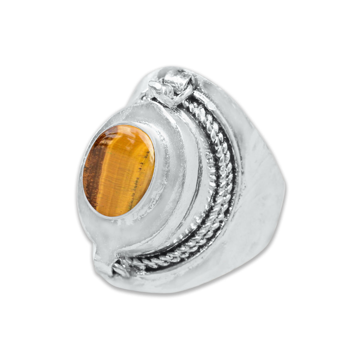 Poison Locket Rings – Silver-Plated, Handmade, Hidden Compartment (US Sizes 6–10) | Wholesale
