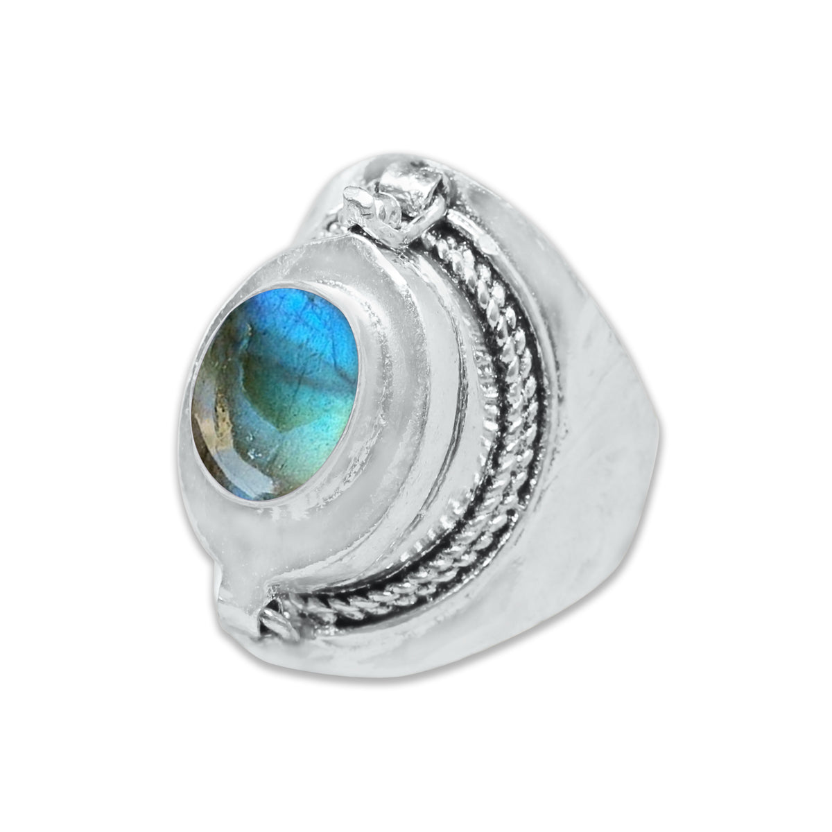 Poison Locket Rings – Silver-Plated, Handmade, Hidden Compartment (US Sizes 6–10) | Wholesale
