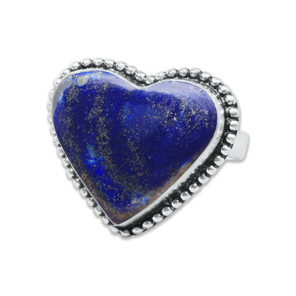 Heart Crystal Rings – Silver-Plated, Handmade, Assorted Natural Stones (US Sizes 6–10, Non-Adjustable) | Wholesale