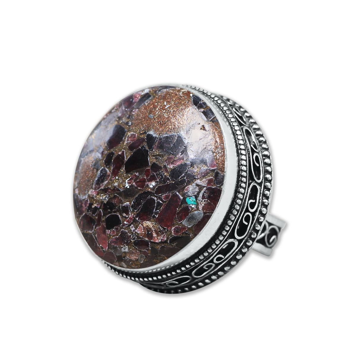 Artisanal Statement Rings – Silver-Plated, Assorted Gemstones, Designer Bands (US Sizes 6–10, Non-Adjustable) | Wholesale