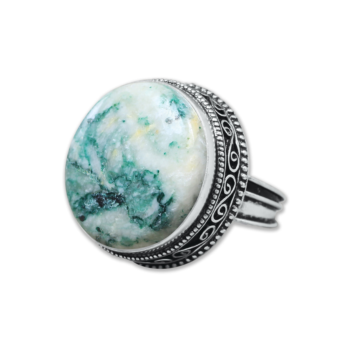 Artisanal Statement Rings – Silver-Plated, Assorted Gemstones, Designer Bands (US Sizes 6–10, Non-Adjustable) | Wholesale