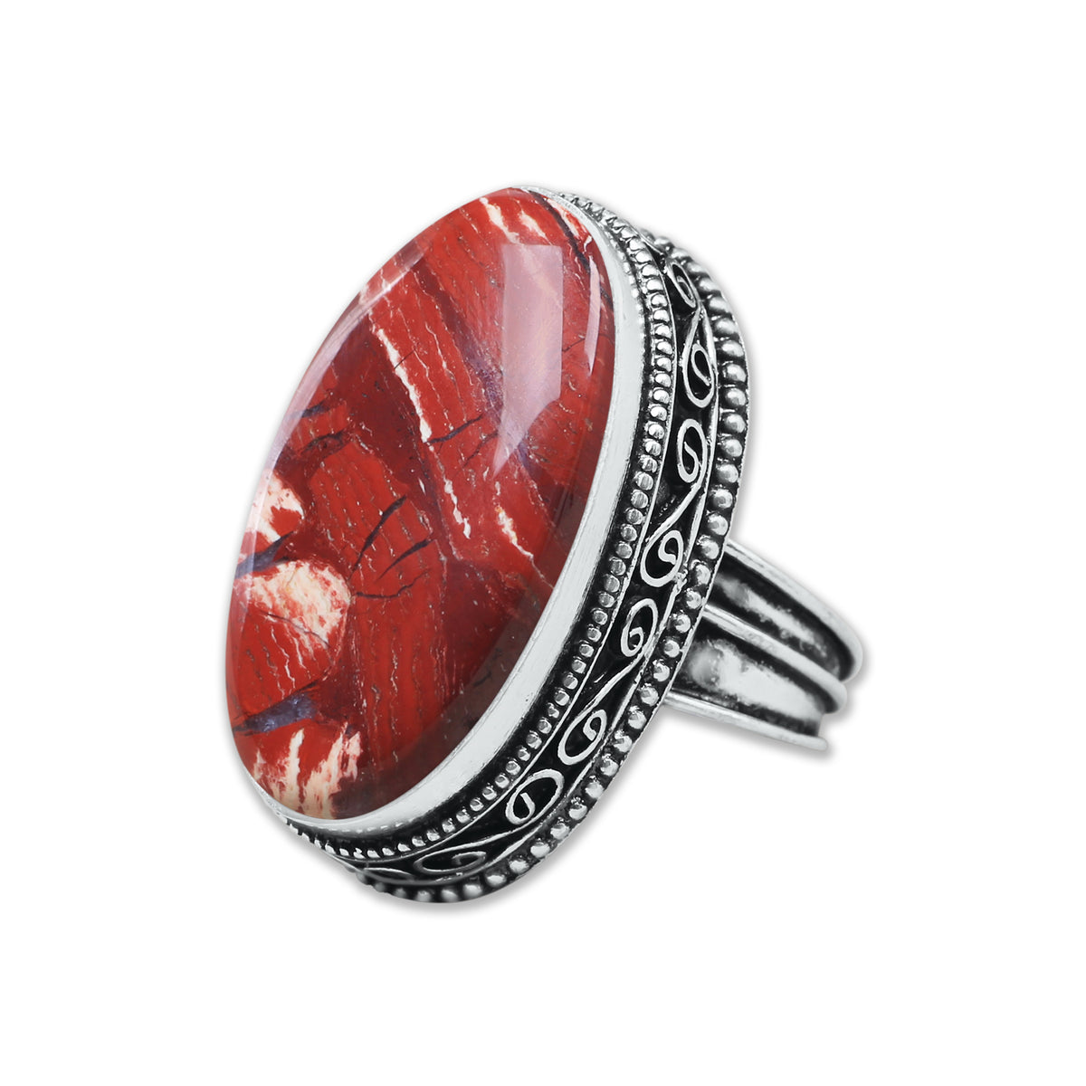 Artisanal Statement Rings – Silver-Plated, Assorted Gemstones, Designer Bands (US Sizes 6–10, Non-Adjustable) | Wholesale