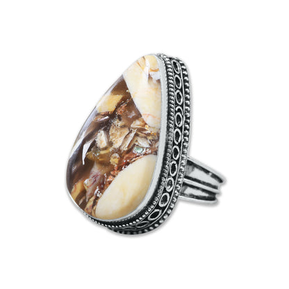 Artisanal Statement Rings – Silver-Plated, Assorted Gemstones, Designer Bands (US Sizes 6–10, Non-Adjustable) | Wholesale