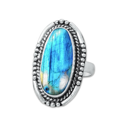Bagues en cristal de labradorite pour femmes – Bagues tendance, style bohème, vente en gros