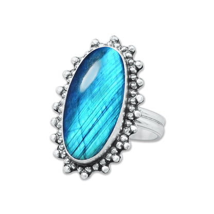 Bagues en cristal de labradorite pour femmes – Bagues tendance, style bohème, vente en gros