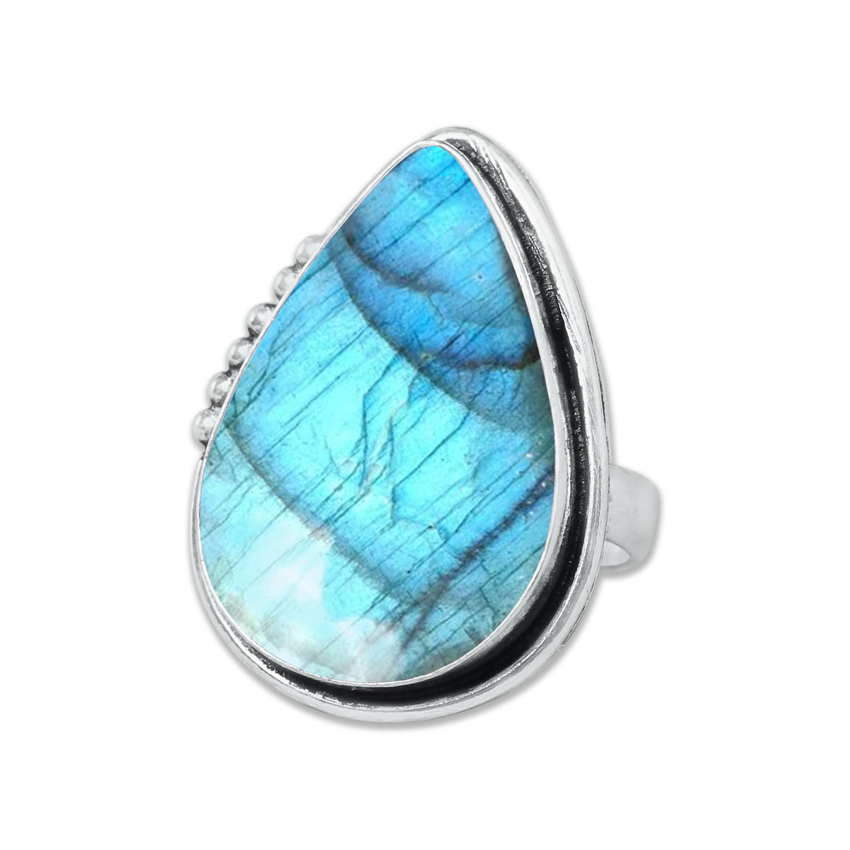 Bagues en cristal de labradorite pour femmes – Bagues tendance, style bohème, vente en gros