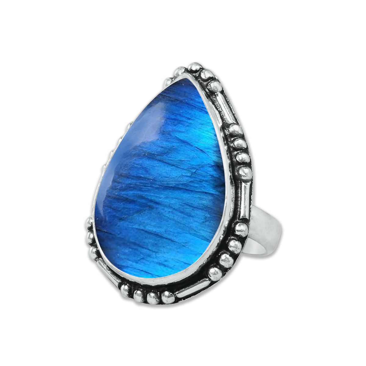 Bagues en cristal de labradorite pour femmes – Bagues tendance, style bohème, vente en gros