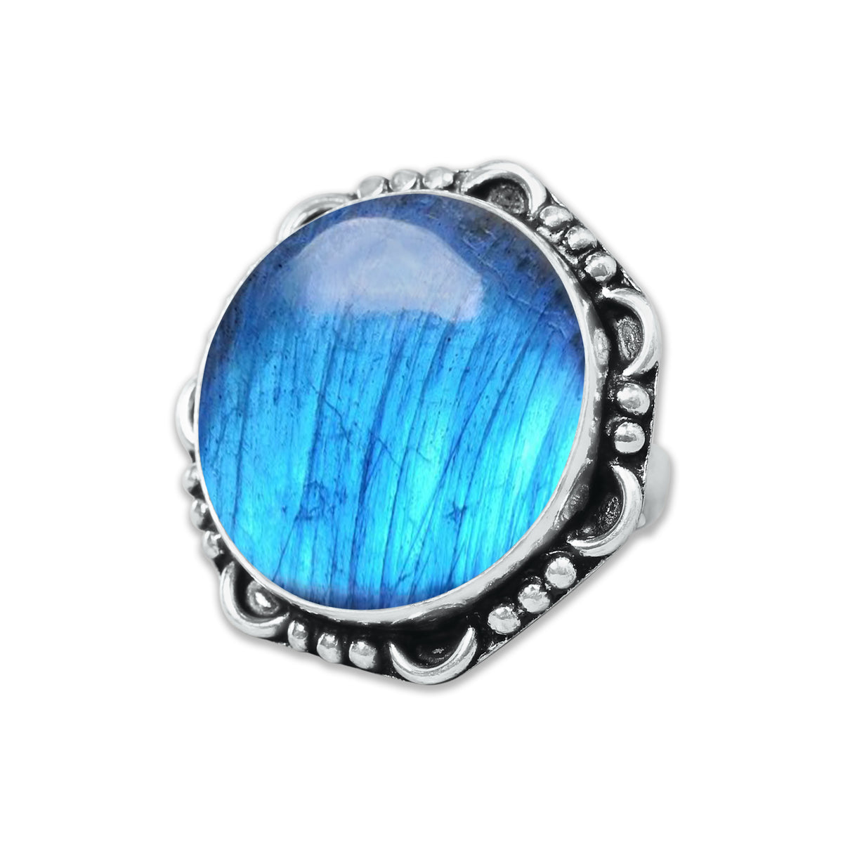 Bagues en cristal de labradorite pour femmes – Bagues tendance, style bohème, vente en gros