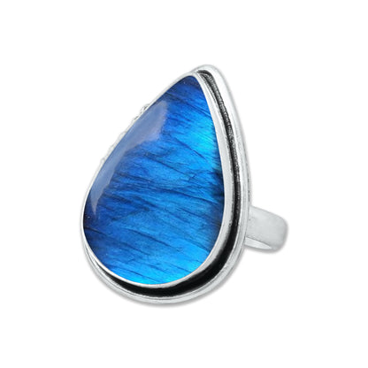 Bagues en cristal de labradorite pour femmes – Bagues tendance, style bohème, vente en gros