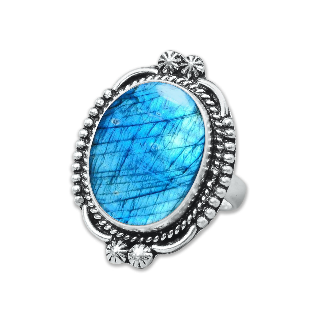 Bagues en cristal de labradorite pour femmes – Bagues tendance, style bohème, vente en gros