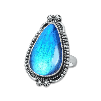 Bagues en cristal de labradorite pour femmes – Bagues tendance, style bohème, vente en gros