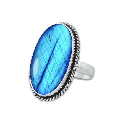 Bagues en cristal de labradorite pour femmes – Bagues tendance, style bohème, vente en gros