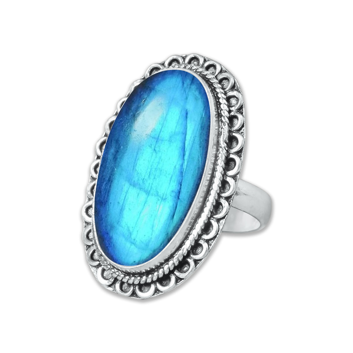 Bagues en cristal de labradorite pour femmes – Bagues tendance, style bohème, vente en gros