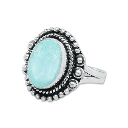 Amazonite Rings – Silver-Plated, Handmade, Aqua-Teal Boho Designs (US Sizes 6–10, Non-Adjustable) | Wholesale