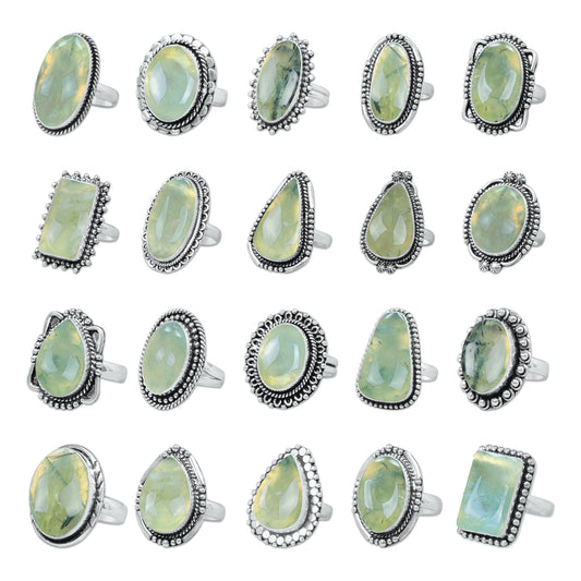 Amethyst &amp; Mondstein Kristall Handgemachte Ringe für Frauen Schmuck Großhandelslot für Massenverkauf