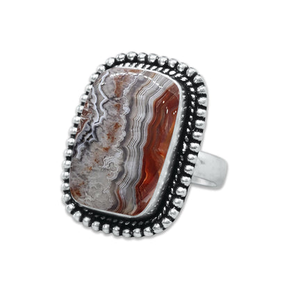 Damenringe Crazy Lace Achat Kristall handgefertigte Ringe Schmuck für Großhandelslose