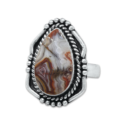 Damenringe Crazy Lace Achat Kristall handgefertigte Ringe Schmuck für Großhandelslose