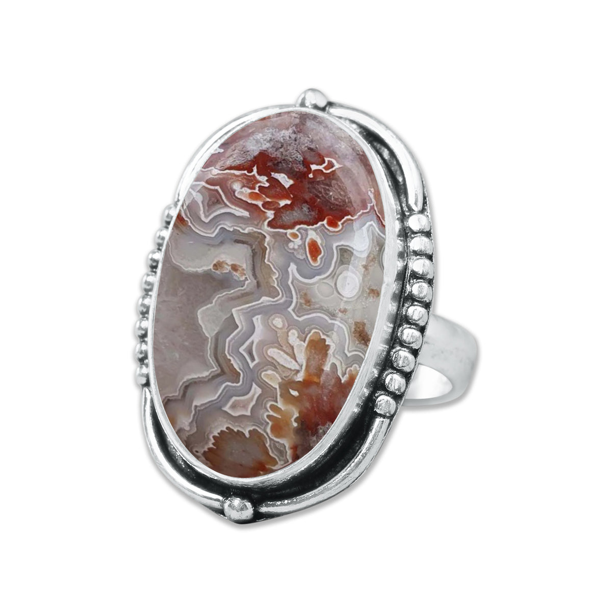 Damenringe Crazy Lace Achat Kristall handgefertigte Ringe Schmuck für Großhandelslose
