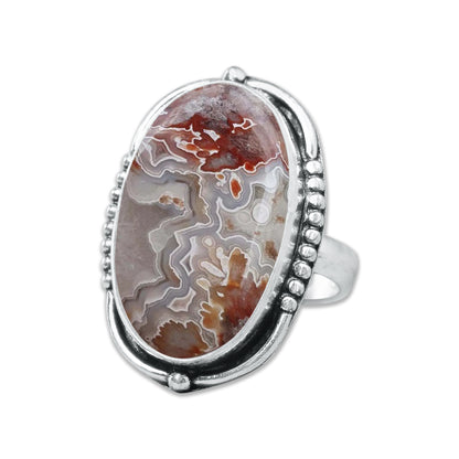 Damenringe Crazy Lace Achat Kristall handgefertigte Ringe Schmuck für Großhandelslose