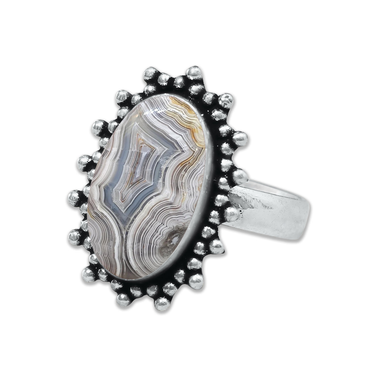 Damenringe Crazy Lace Achat Kristall handgefertigte Ringe Schmuck für Großhandelslose