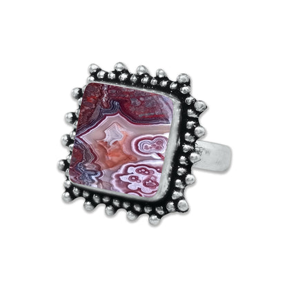 Damenringe Crazy Lace Achat Kristall handgefertigte Ringe Schmuck für Großhandelslose