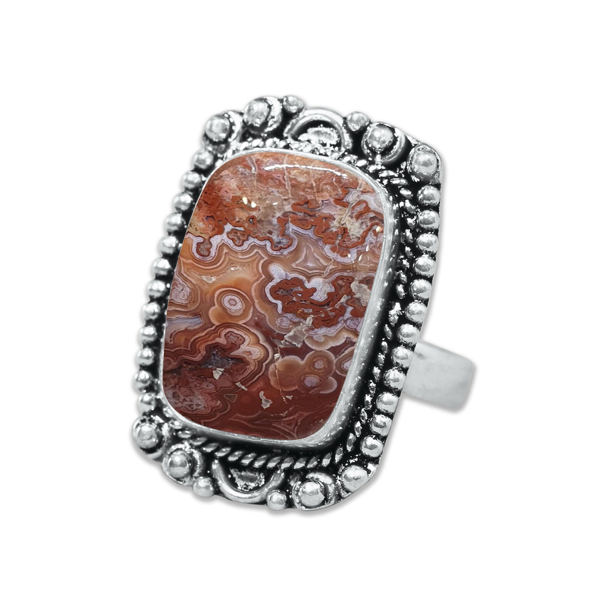 Damenringe Crazy Lace Achat Kristall handgefertigte Ringe Schmuck für Großhandelslose