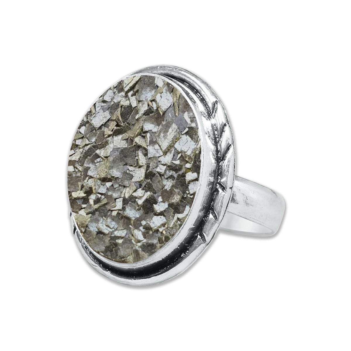 Pyrite Druzy Rings – Silver-Plated, Handmade, Golden Crystal Sparkle (Made to Order) | Wholesale