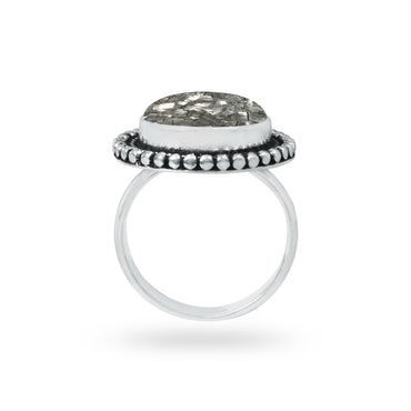 Pyrite Druzy Rings – Silver-Plated, Handmade, Golden Crystal Sparkle (Made to Order) | Wholesale