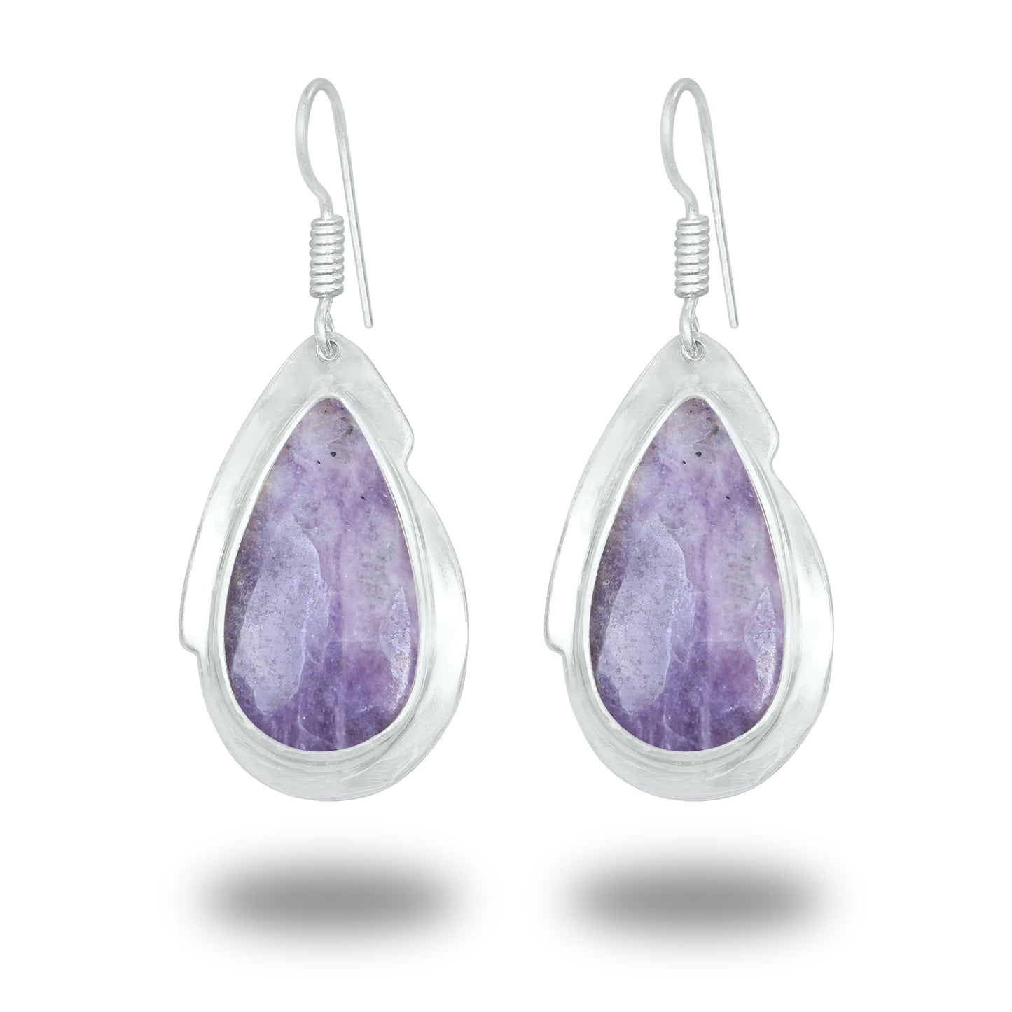 Boucles d'oreilles à crochet en pierres précieuses naturelles assorties, lot de gros boucles d'oreilles multi-cristal faites à la main pour femmes