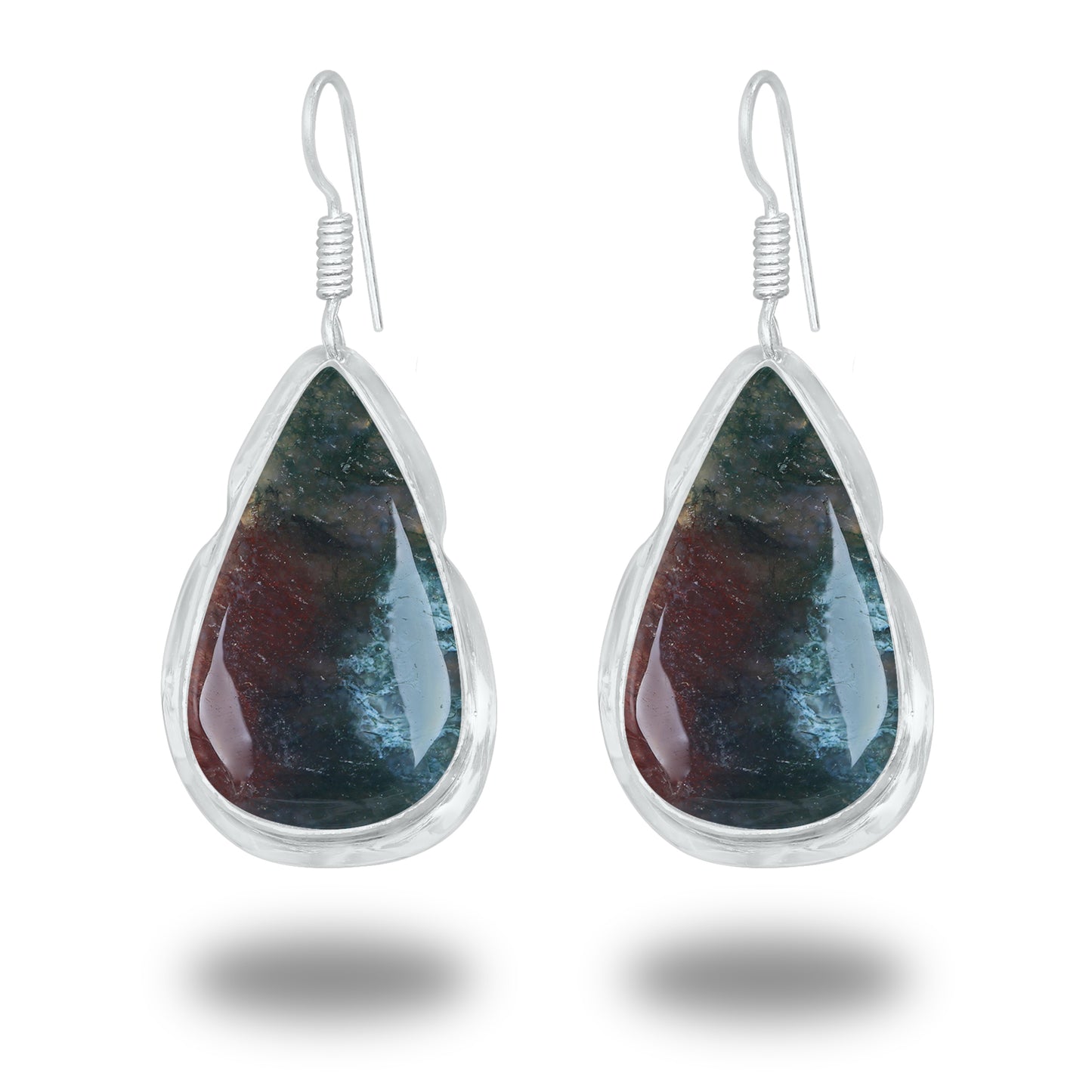 Boucles d'oreilles à crochet en pierres précieuses naturelles assorties, lot de gros boucles d'oreilles multi-cristal faites à la main pour femmes