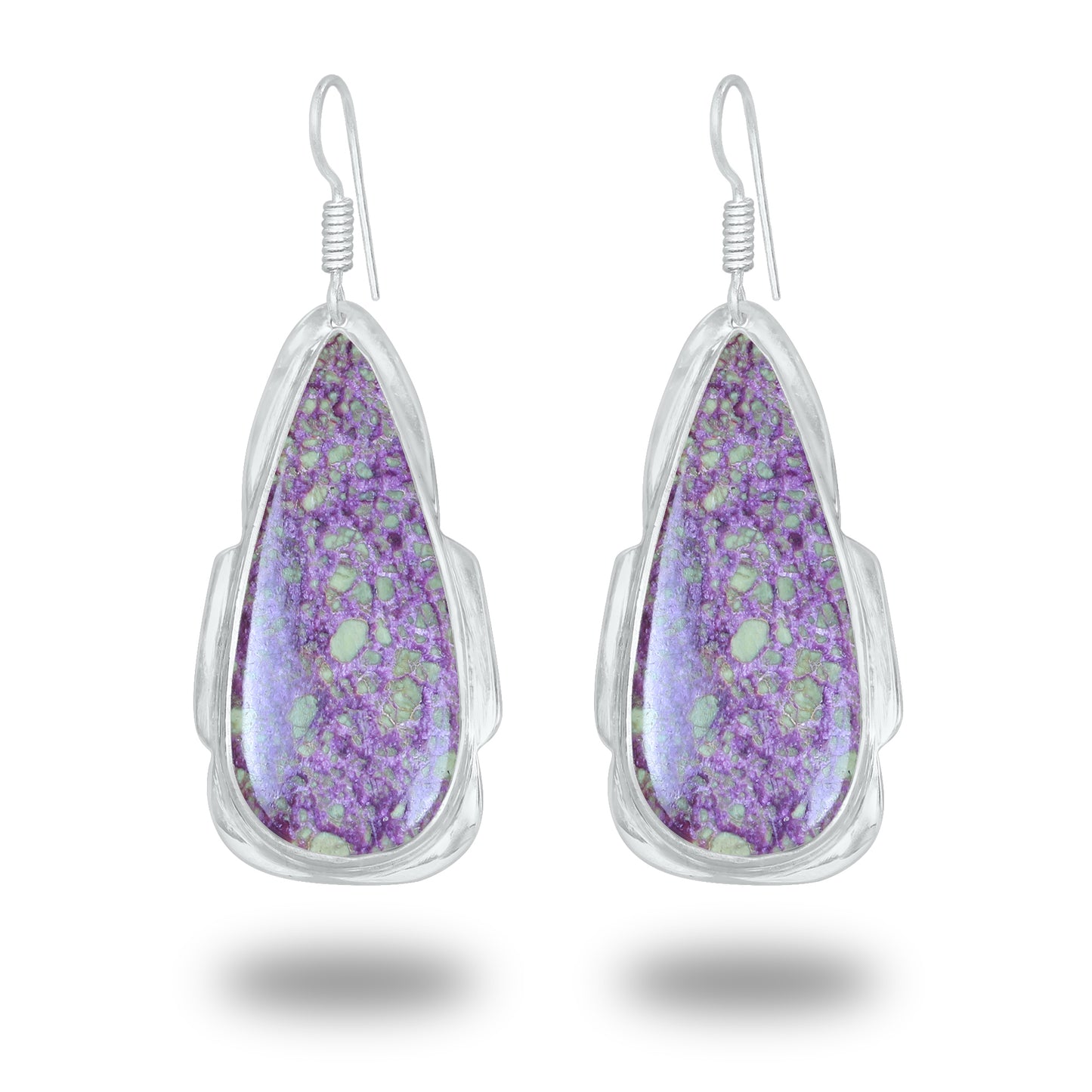 Boucles d'oreilles à crochet en pierres précieuses naturelles assorties, lot de gros boucles d'oreilles multi-cristal faites à la main pour femmes